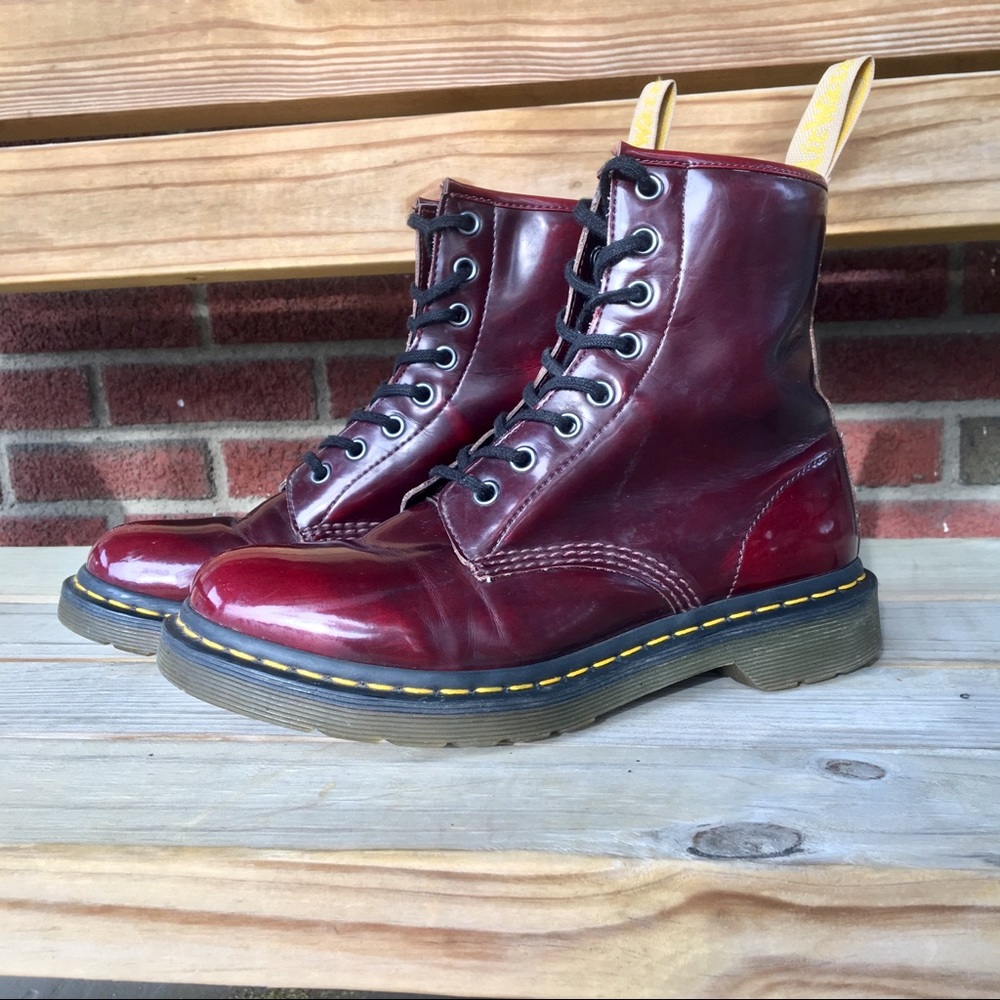 Dr. Martens 1460 vegan boots cherry red